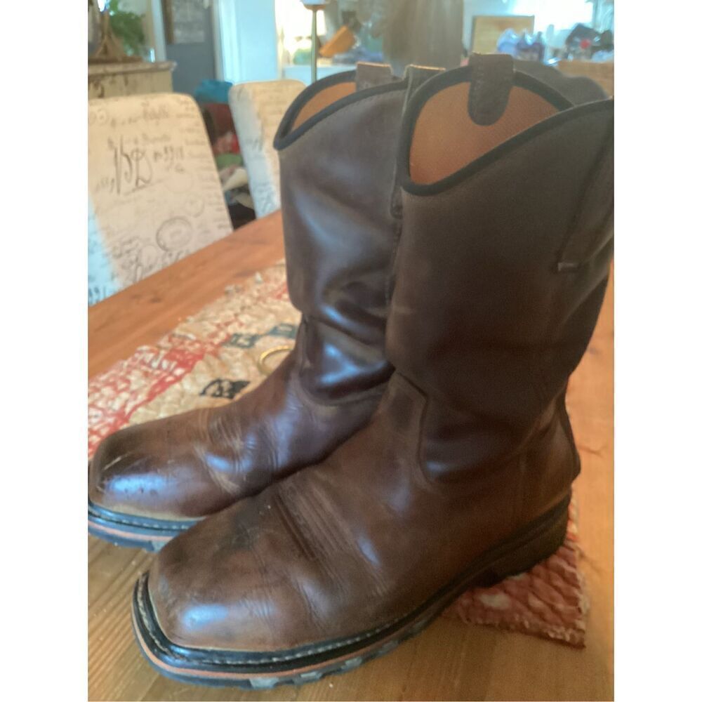 Timberland Pro True Grit pull On Work Boot Sz 9 Composite Toe View 2